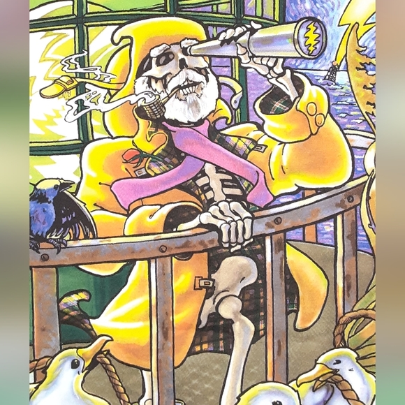 Vintage Grateful Dead/LiquidBlue tiedye tshirt,NOT PREOWNED,Pristine condition - Picture 7 of 8